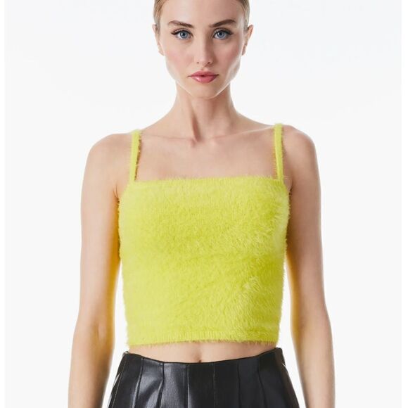 Alice + Olivia Luetta Fuzzy Top & Shrug NWT small - Picture 2 of 10